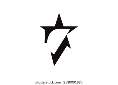 Diseño de Plantilla de logotipo de estrella simple