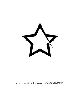 Simple star logo template vector. Minimalist star logo design concept