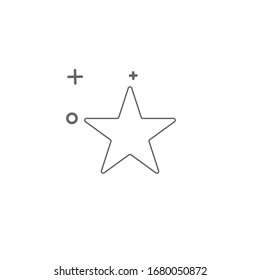 Plantillas de diseño de iconos de adorno simple con estrella