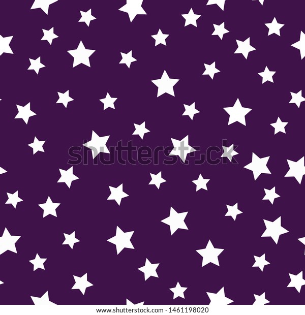 Simple Star Pattern Purple Background White Stock Vector (Royalty Free ...