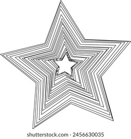 Simple star shape design EPS 10