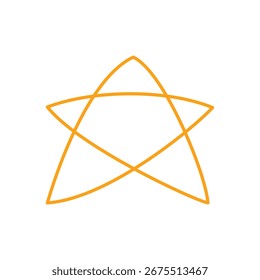 elemento de design de sinal de estrela simples