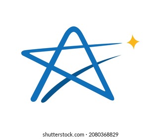 Simple Star with Sparkle Symbol