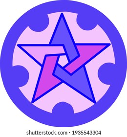 simple star symbol graphic vector illustration