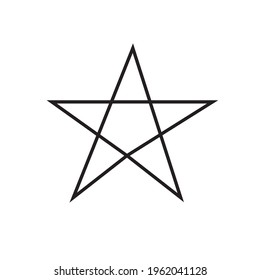 Simple star symbol sign vector