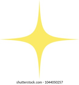 Simple star vector shape designed for a added outer glow and to be turned into a symbol for easy mass placement