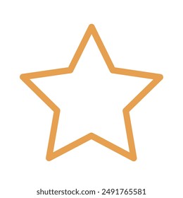 Simple star yellow gold logo