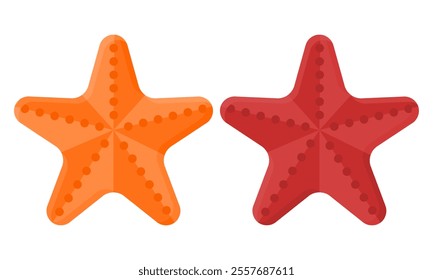 Simple Starfish Animal Vector. Wild Sea Animal Starfish Icon. Underwater Animals.