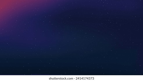 Simple starry night background gradient vector design in eps 10