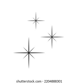 simple stars sparkle icon vector illustration
