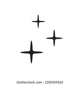 einfache Sterne funkelnde Symbol, Vektorgrafik