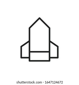 Simple start up line icon. Stroke pictogram. Vector illustration isolated on a white background. Premium quality symbol. Vector sign for mobile app and web sites.