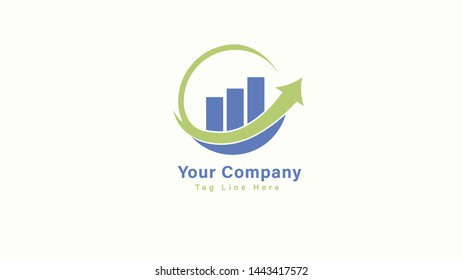 Simple Statistic Modern Business Template for Your Presentation Element . This Element Make easy presentation your business , when you talk about progress - Vector