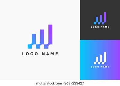 Simple Statistic Tech Logo Design