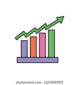Simple Statistics business icon vectors