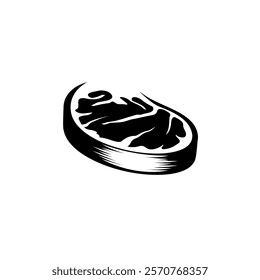 Simple steak icon, Meat icon, and Grill logo icon.