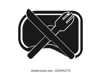 Simple Steak Restaurant Sign Vector