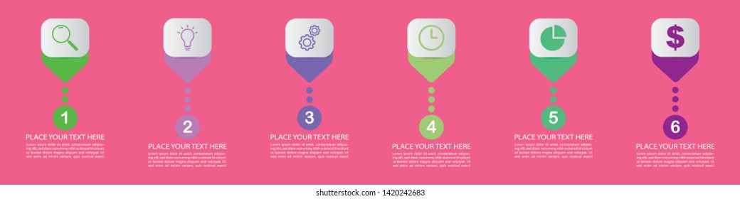 Simple Step Infographic Vector Design Template