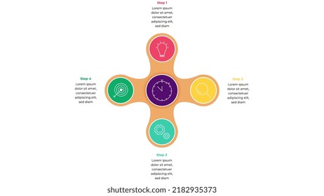 simple step infographics vector illustration on white background. flat option infographics set.