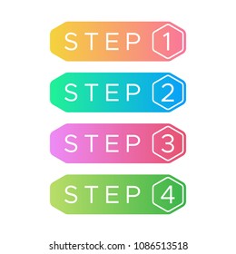 Simple Step Vector Icon