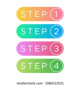 Simple Step Vector Icon