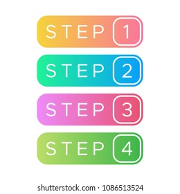 Simple Step Vector Icon