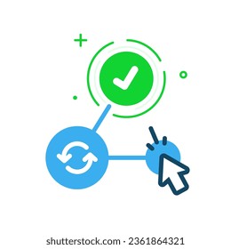 simple steps, easy to use concept illustration flat design vector eps10. modern graphic element for landing page ui, icon, infographic