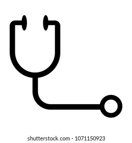 Simple stethoscope icon