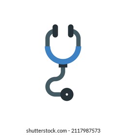 simple stethoscope icon, medical icon