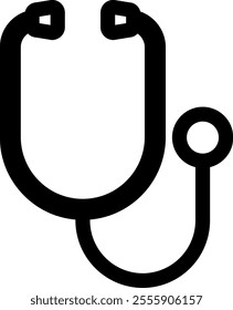 Simple stethoscope Icons Web graphics.