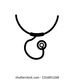 simple stethoscope vector design inspiration . stethoscope logo . logo template