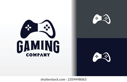 simple stick controller game logo