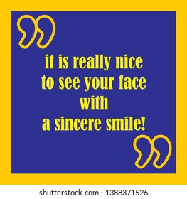 Simple sticker design with a typographic concept and blue colored box shape with a yellow frame