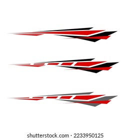 simple sticker vector for white car body