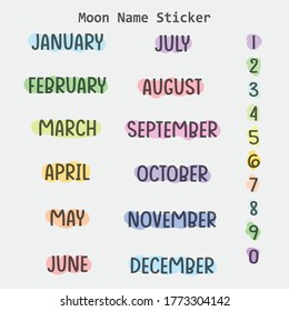 Simple stickers, subtle colors, and summer style