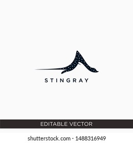 Simple Stingray Logo Design Concept