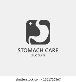 Simple Stomach Care healthy Logo, suitable for company and organization who focus on helping people with stomach issue