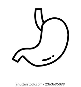 Einfach Magensymbol. Verdauung. Vektorgrafik.