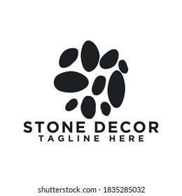 simple stone shop logo design idea