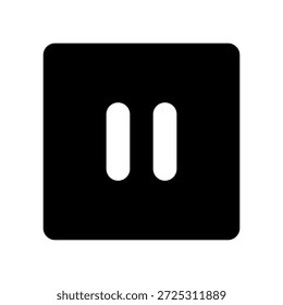 Ilustración de icono de señal de parada simple.