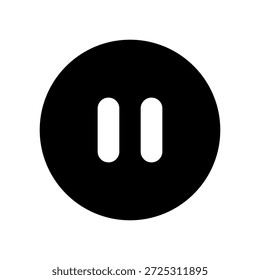 Ilustración de icono de señal de parada simple.