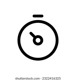 Simple Stopwatch icon. The icon can be used for websites, print templates, presentation templates, illustrations, etc