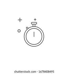Simple stopwatch icon icon design