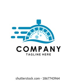 diseño simple del logotipo de cronómetro sumergido en agua. Este logotipo es adecuado para su proyecto de empresa.