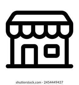 Simple Store icon. The icon can be used for websites, print templates, presentation templates, illustrations, etc