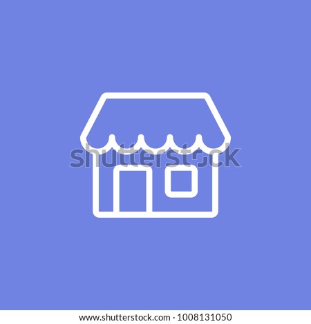 Simple Store or shop line icon