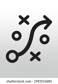 Simple Strategy  line icon. Simple Strategy related lineal icons ,icon illustration,gradient background