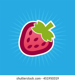Simple Strawberry Icon