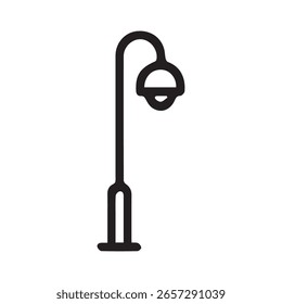 Simple Street Light Vector Drawing