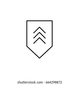 Simple stripe line icon. Icon for mobile and web interfaces
